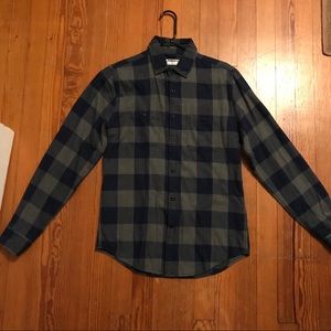 Men’s Express Flannel Blue/Gray Size Small